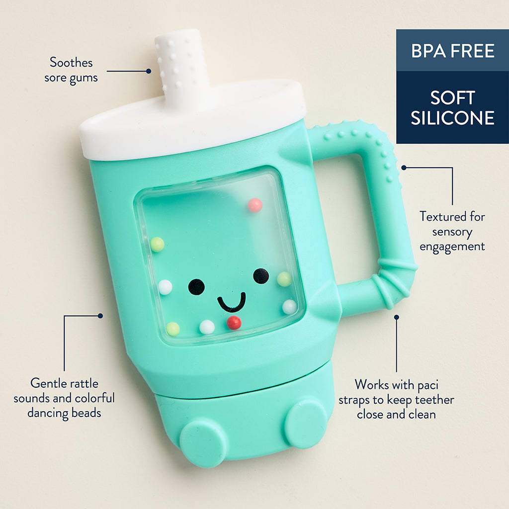 Sweetie Shake Plus™ - Silicone Teether with Rattle - Tumbler Itzy Ritzy