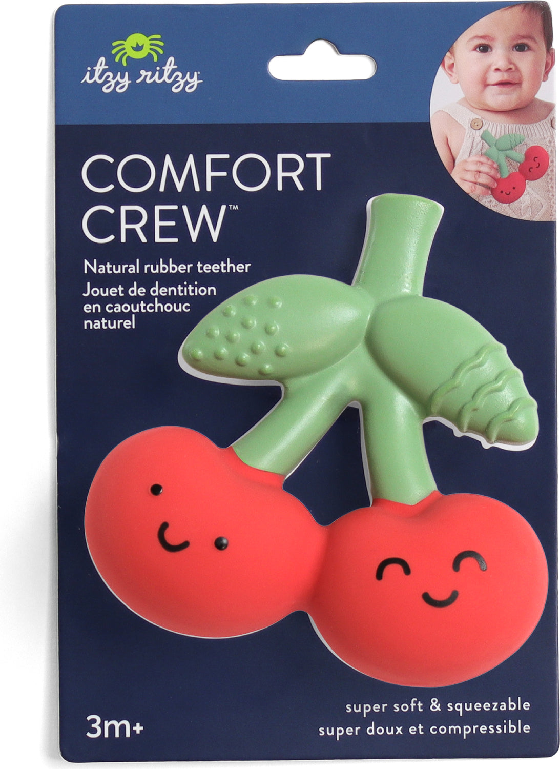 Comfort Crew™ - Natural Rubber Teether - Cherries Itzy Ritzy