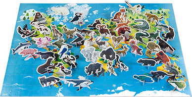 Educational Puzzle- Endangered Animals 200 Pcs