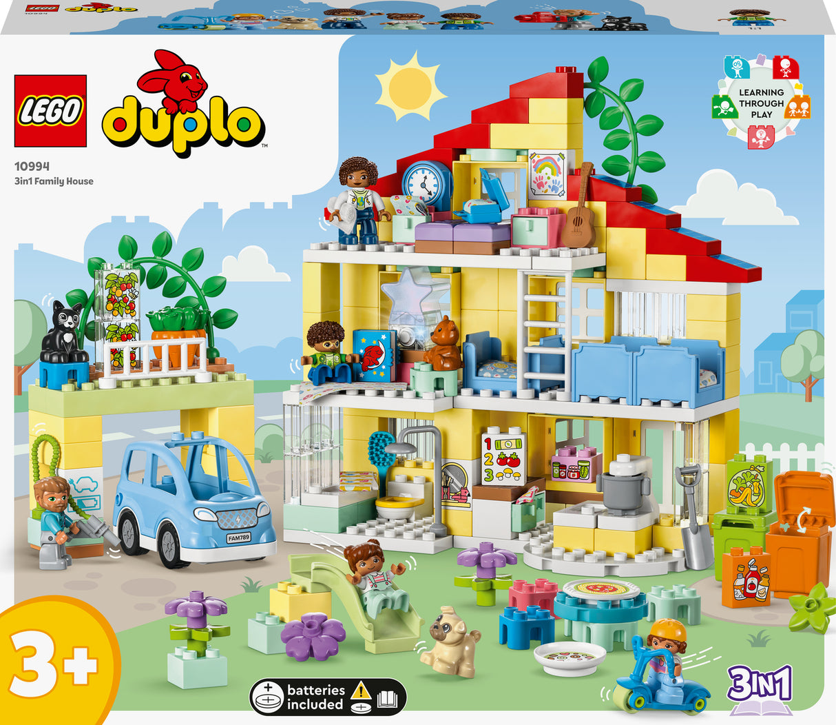 10994 3 in 1 Family House Set with Toy Car - LEGO Duplo - Pickup Only