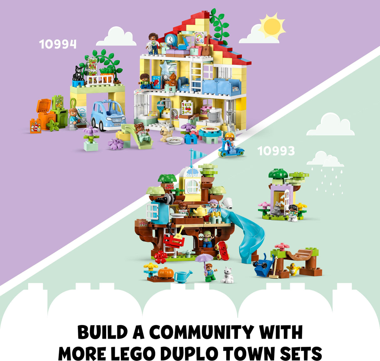 10994 3 in 1 Family House Set with Toy Car - LEGO Duplo - Pickup Only