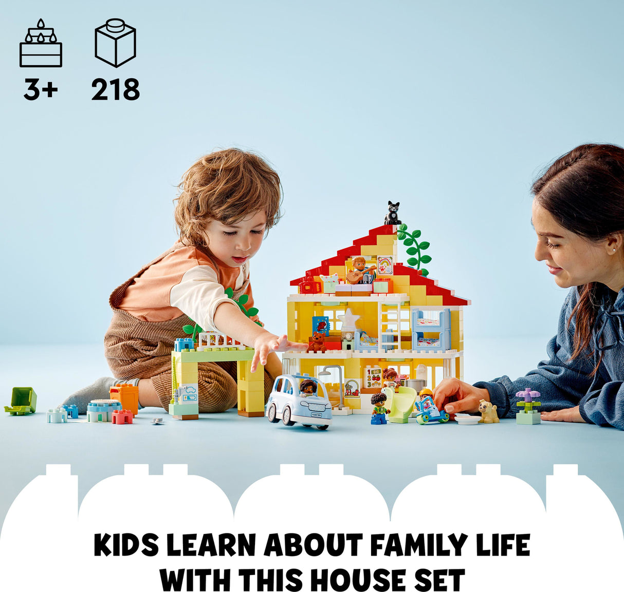 10994 3 in 1 Family House Set with Toy Car - LEGO Duplo - Pickup Only