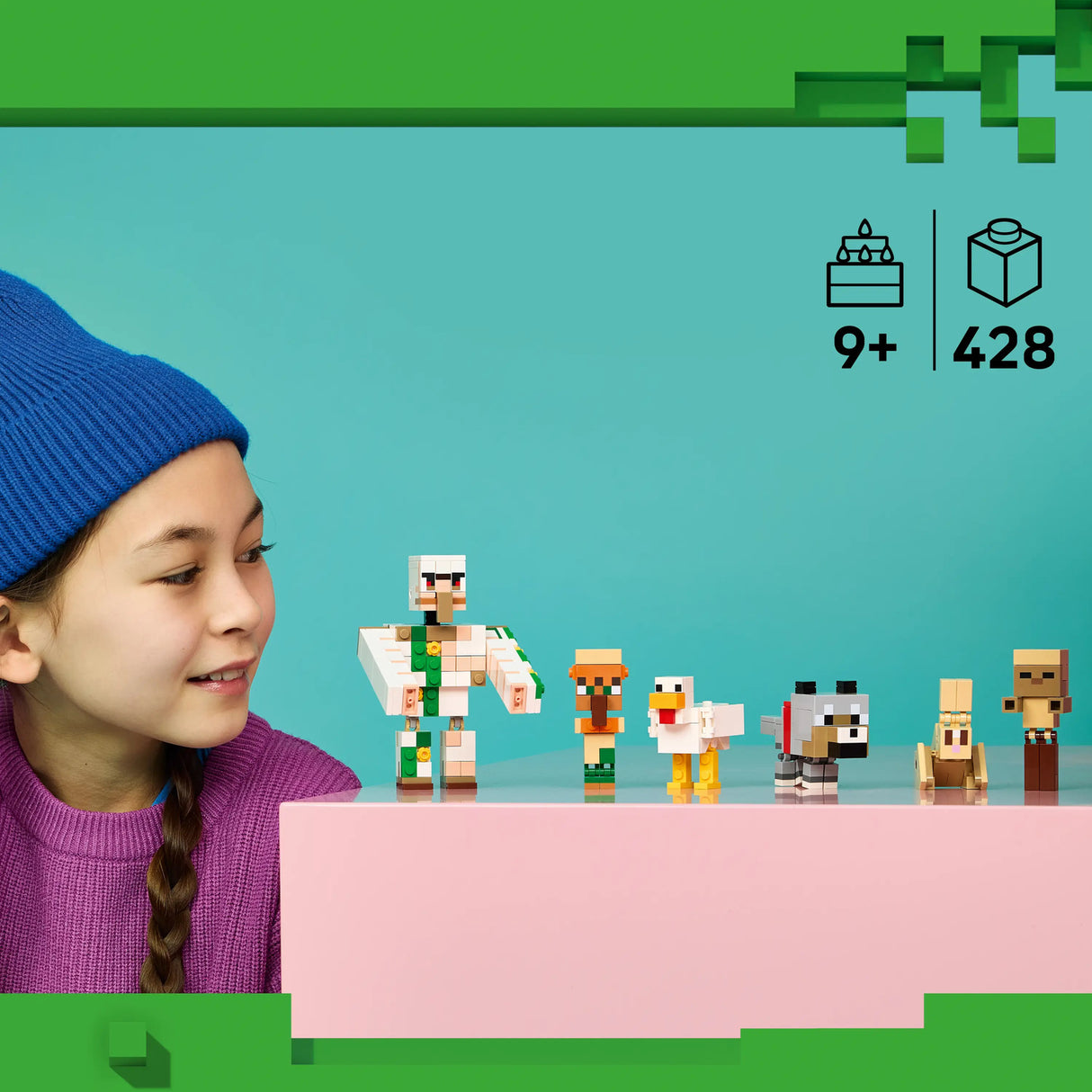 LEGOĀ® MinecraftĀ® Chicken Jockey Desert Attack