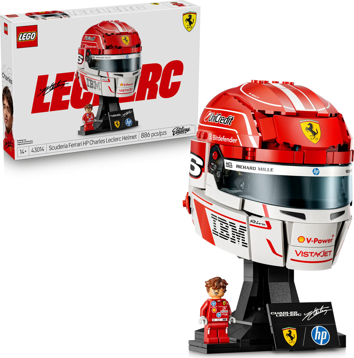 LEGO® Editions Scuderia Ferrari HP Charles Leclerc Helmet