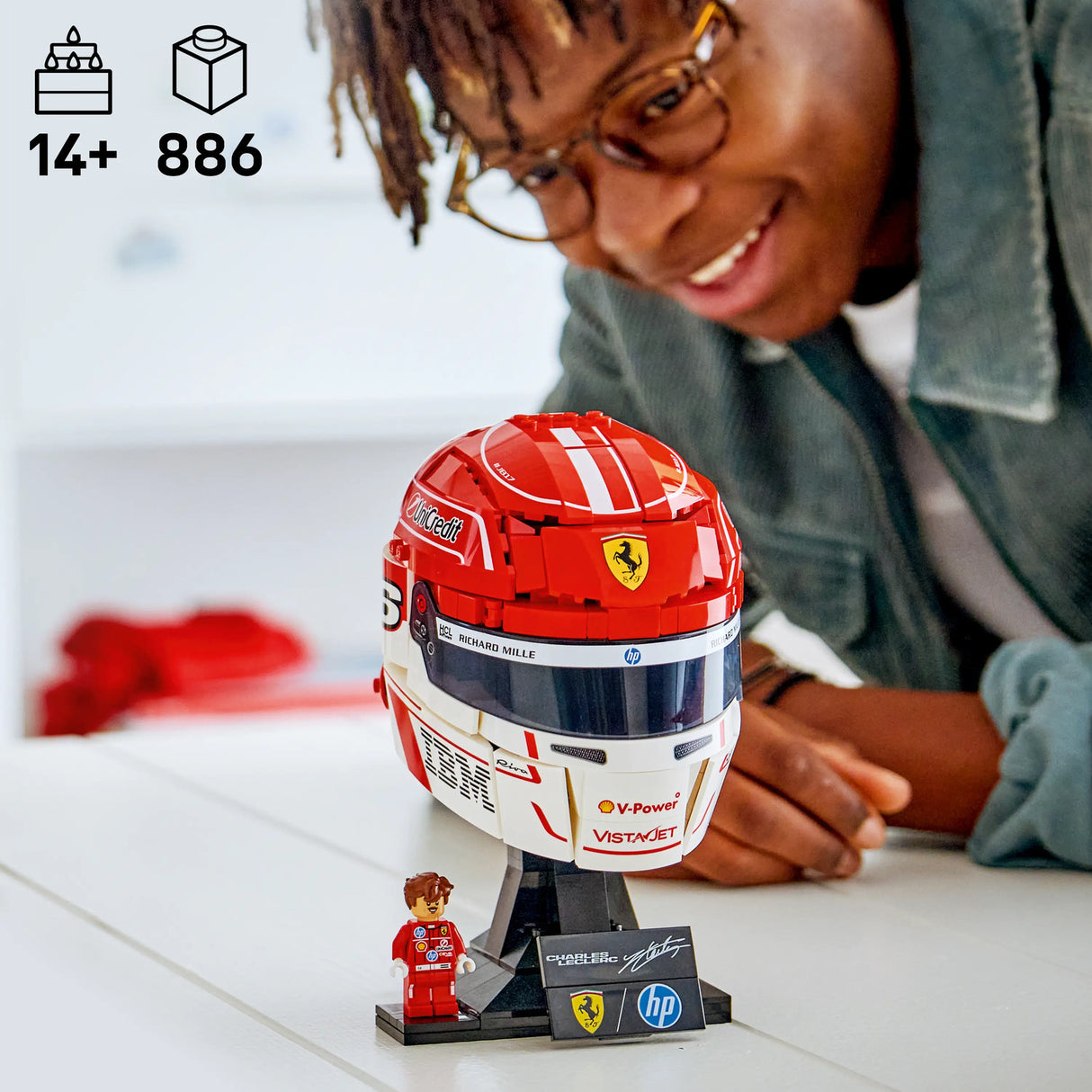 LEGO® Editions Scuderia Ferrari HP Charles Leclerc Helmet