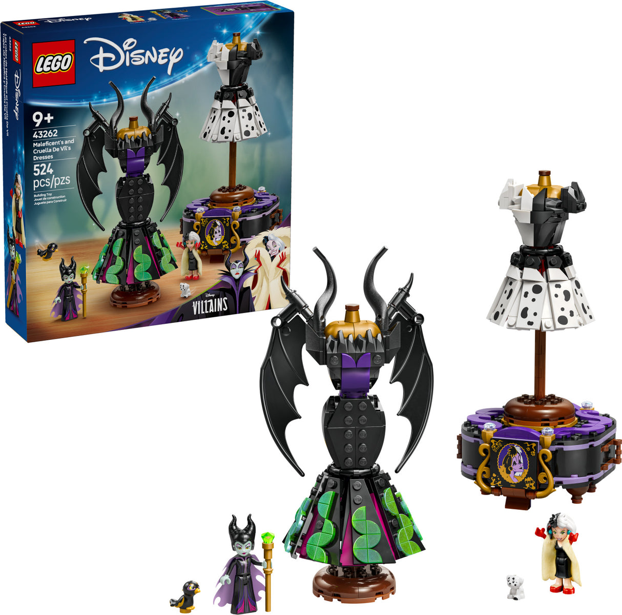 LEGO Disney Classic: Maleficent's and Cruella De Vil's Dresses