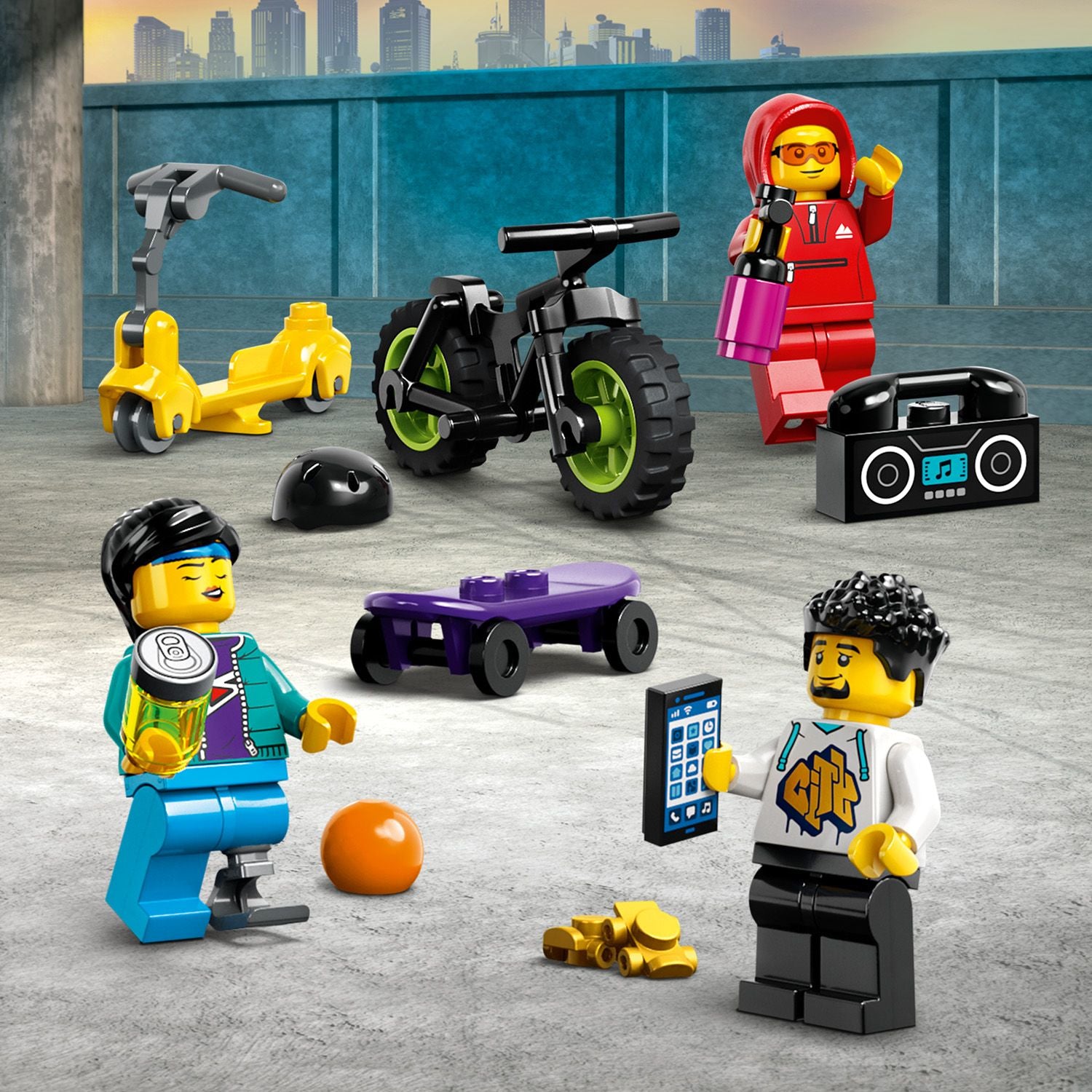 60364 Street Skate Park with Toy Bike - LEGO City
