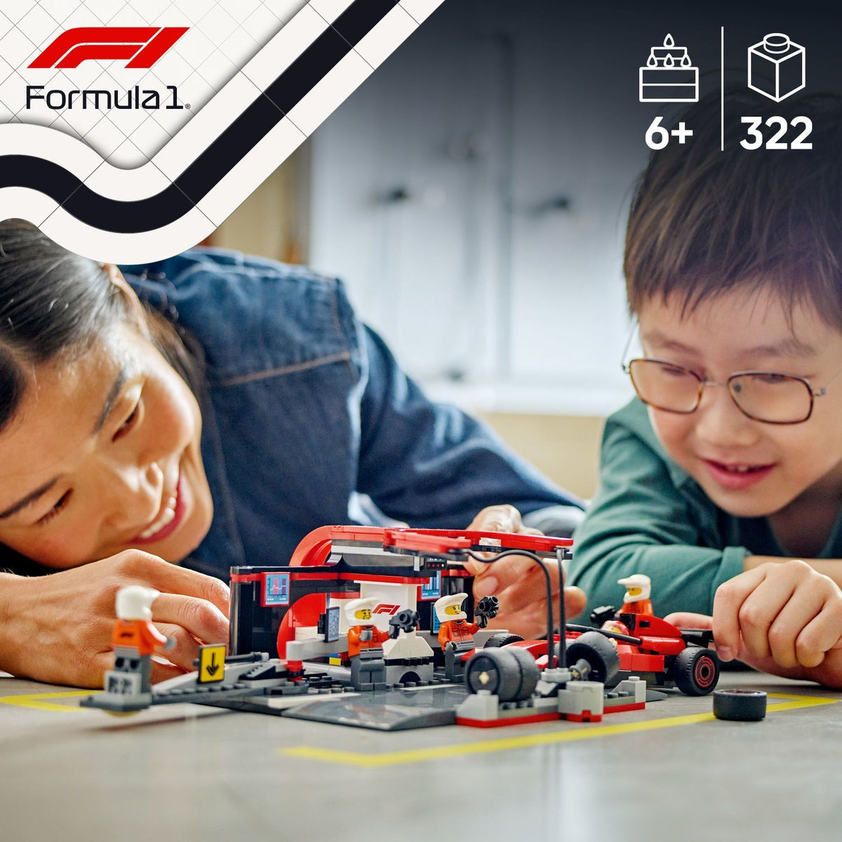 LEGO City Formula 1: F1® Pit Stop & Pit Crew with Ferrari Car LEGO®