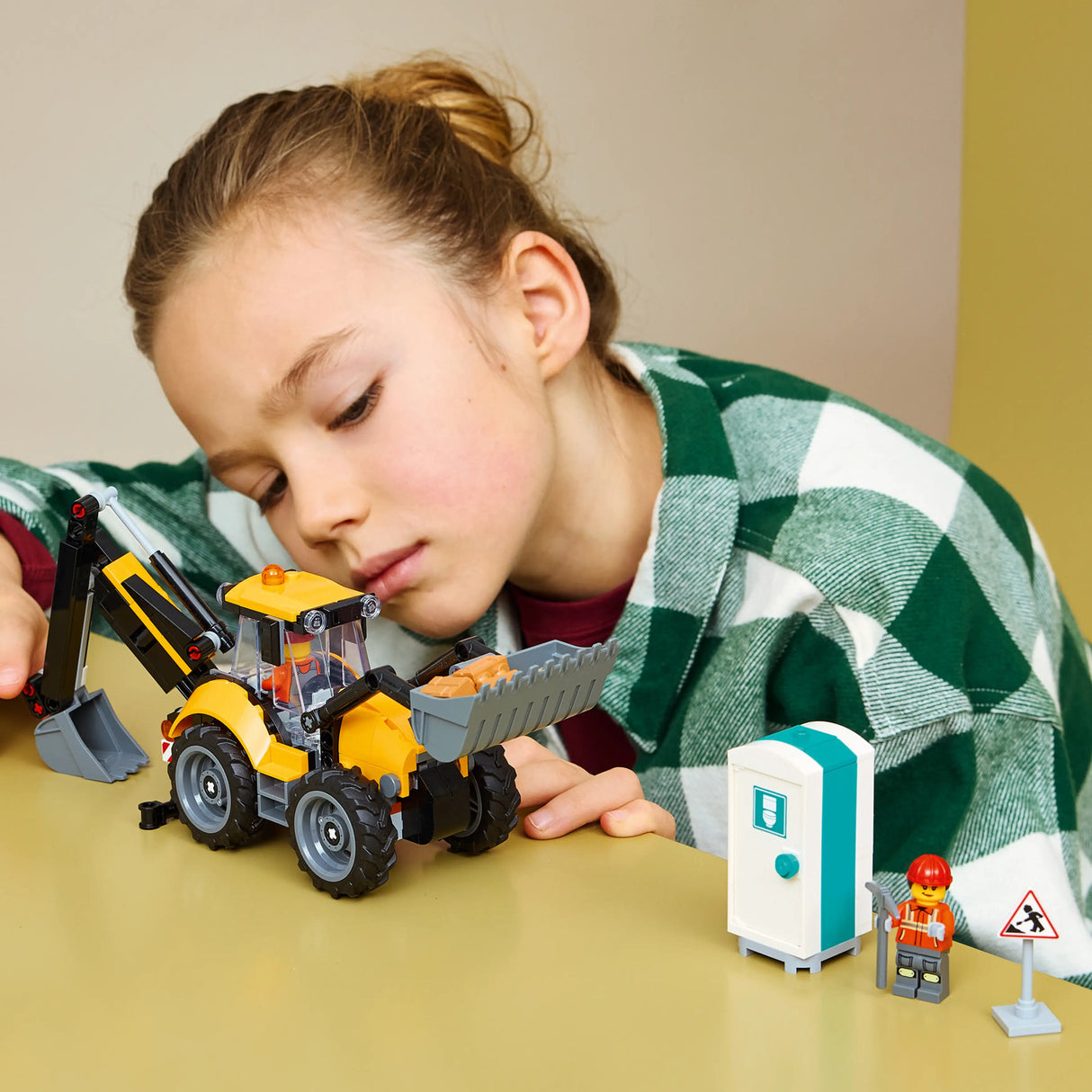 LEGOĀ® City Yellow Backhoe Loader