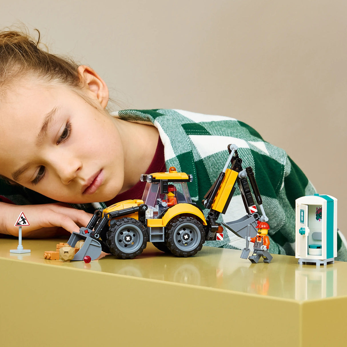 LEGOĀ® City Yellow Backhoe Loader