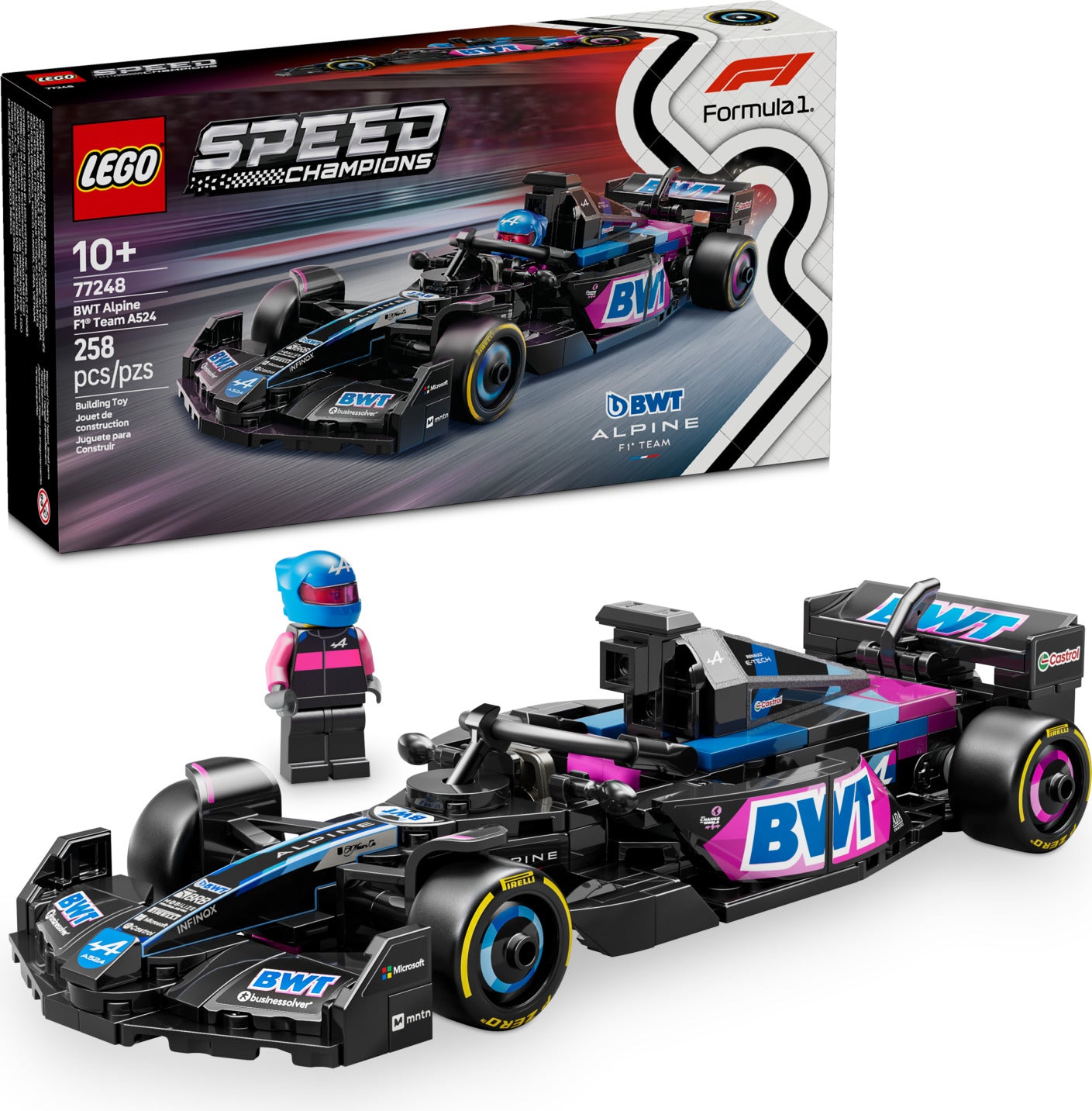 LEGO Speed Champions: BWT Alpine F1® Team A524 Race Car