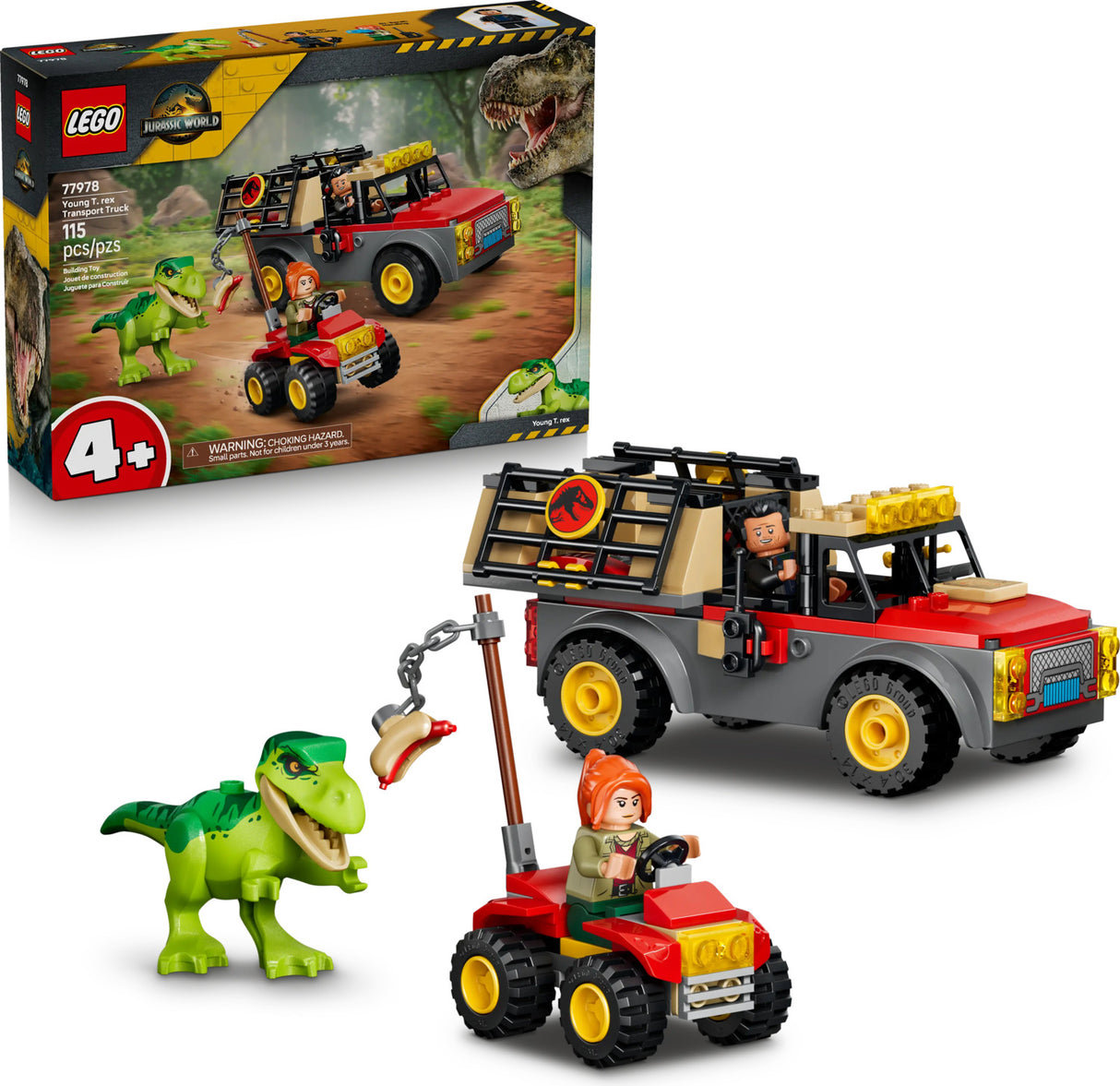 LEGOĀ® Jurassic World Young T. rex Transport Truck