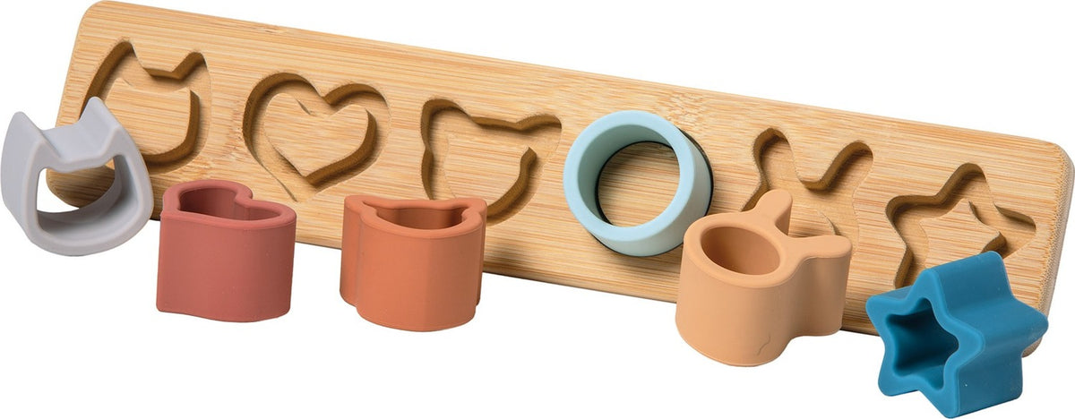 Simply Silicone Bamboo 6-Piece Sorter - 13x3" Mary Meyer Stuffed Toys