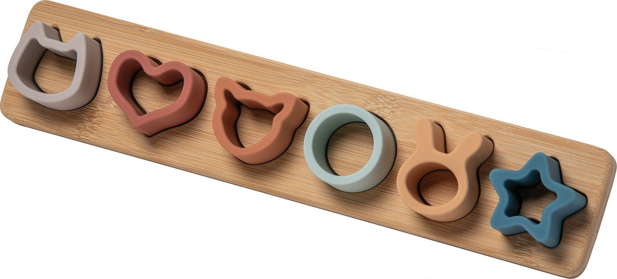 Simply Silicone Bamboo 6-Piece Sorter - 13x3" Mary Meyer Stuffed Toys