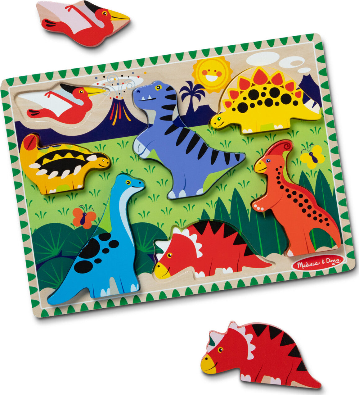 Dinosaurs Chunky Puzzle - 7 Pieces Melissa & Doug