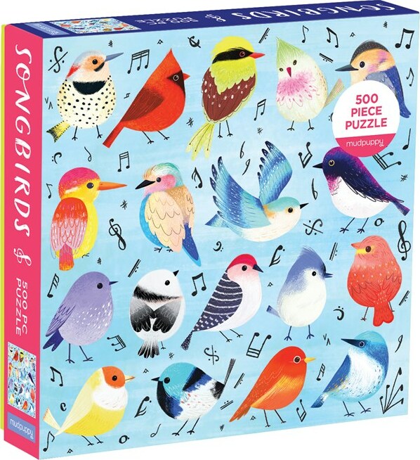 500 Piece Puzzle, Songbirds Mudpuppy Press