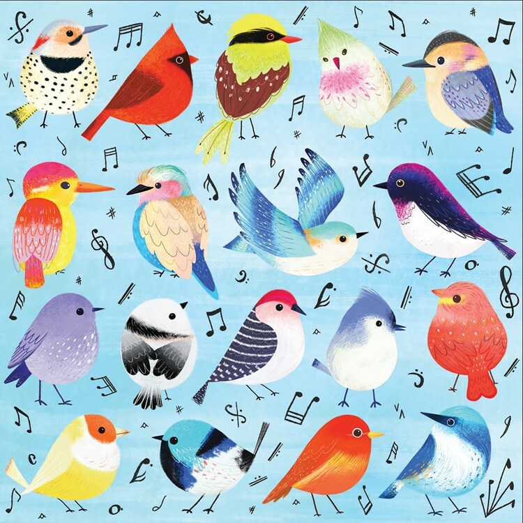 500 Piece Puzzle, Songbirds Mudpuppy Press