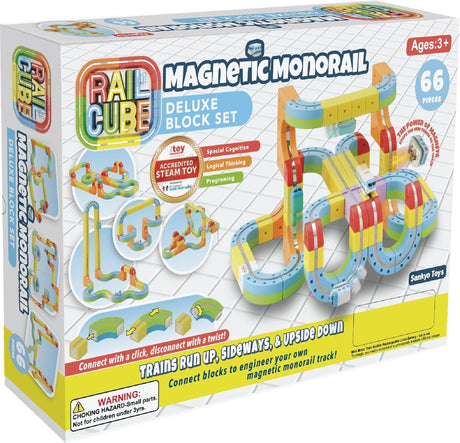 Rail Cube - Magnetic Monorail Deluxe Set