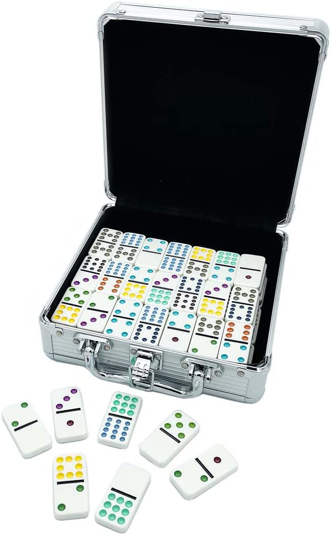 Mexican Train Dominoes in Deluxe Tin