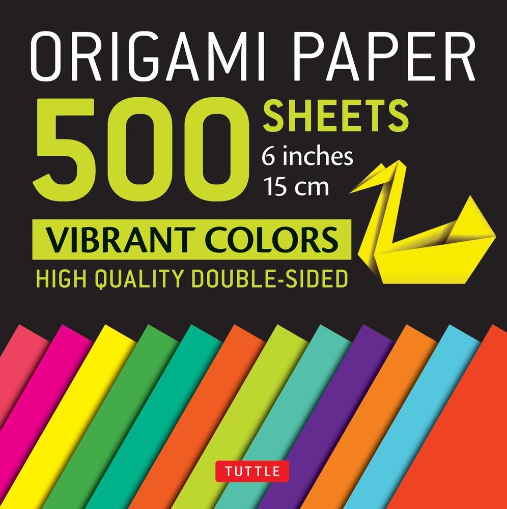 Origami Paper, 500 Vibrant Sheets Tuttle