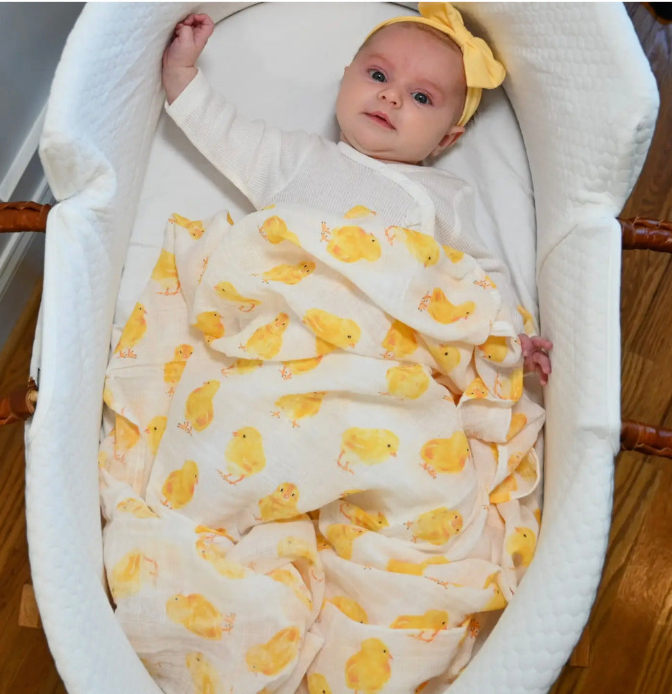 Muslin Swaddle - Peep Peep Baby Lolly Banks