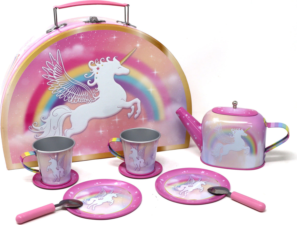 Unicorn Dreamer 10 Piece Tin Tea Set