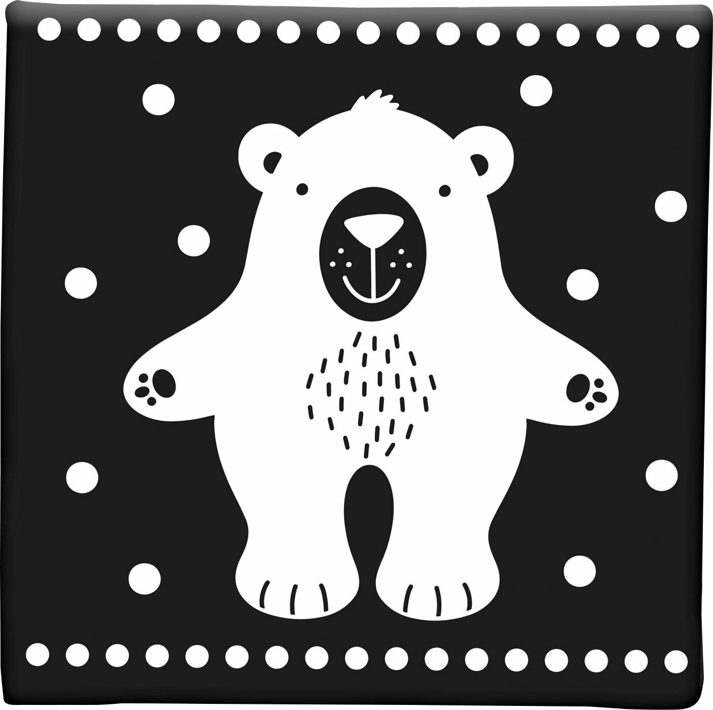 What Does Baby See? A High-Contrast Soft Cloth Book for Babies (Brain Development, Tummy Time)