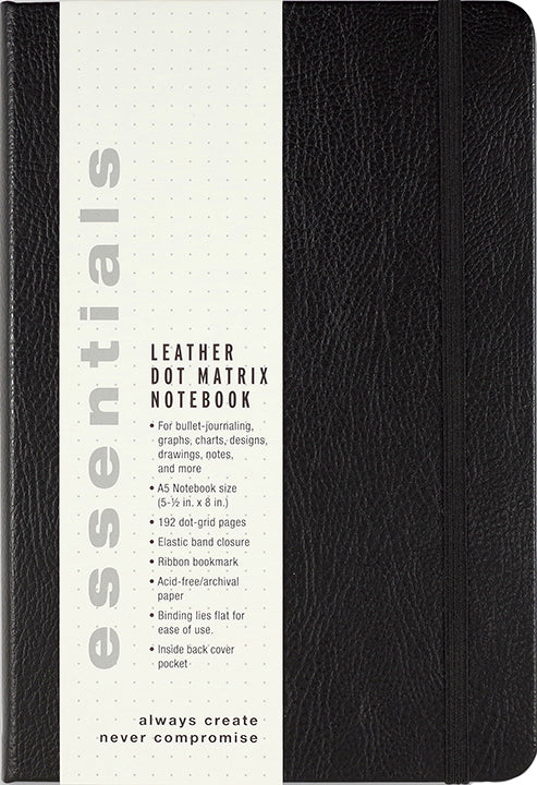 Leather Dot Matrix Notebook Peter Pauper Press