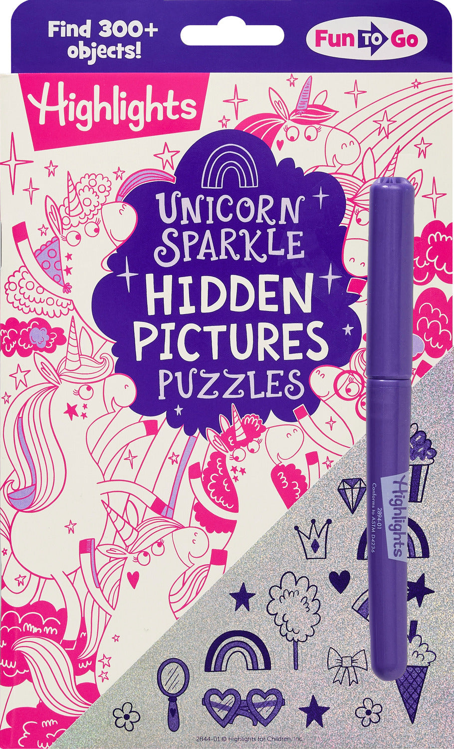 Unicorn Sparkle Hidden Pictures Puzzles: Find Over 300 Hidden Objects in this Unicorn-Themed Seek and Find Book for Kids 6 and Up