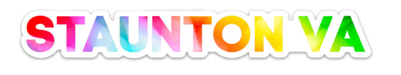 Rainbow Staunton Vinyl Sticker