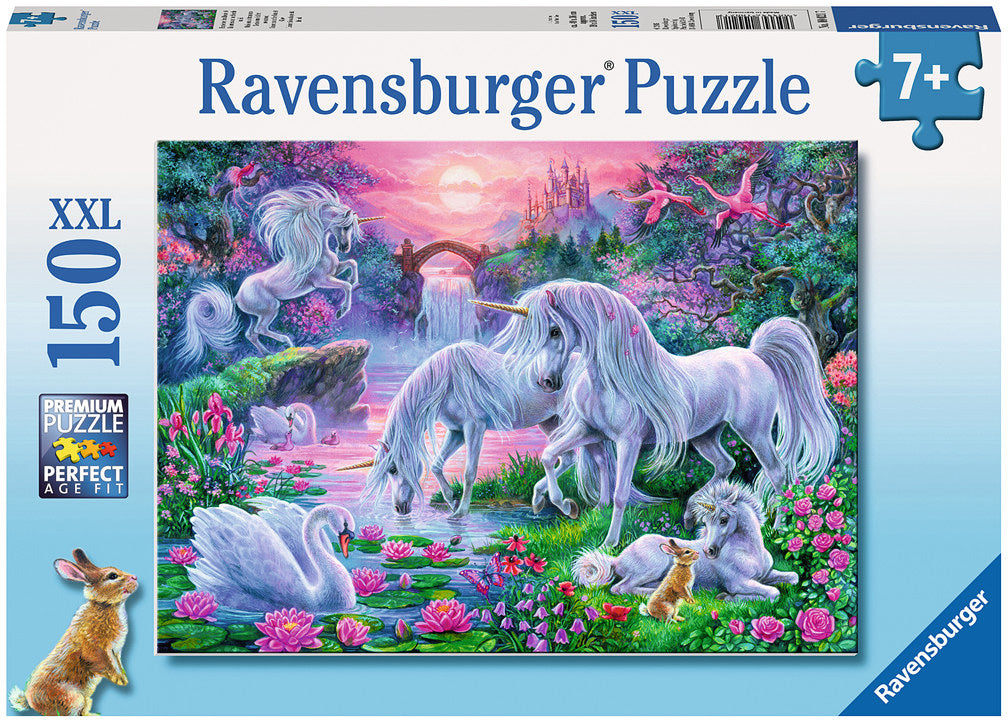 150 Piece Puzzle, Unicorns in the Sunset Glow