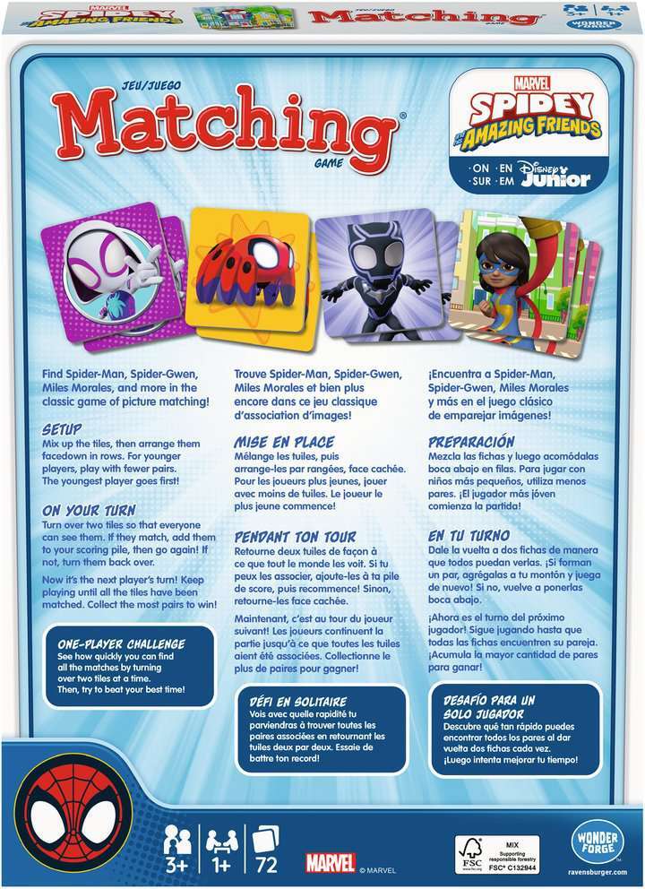 Spidey & Amazing Friends Matching Game