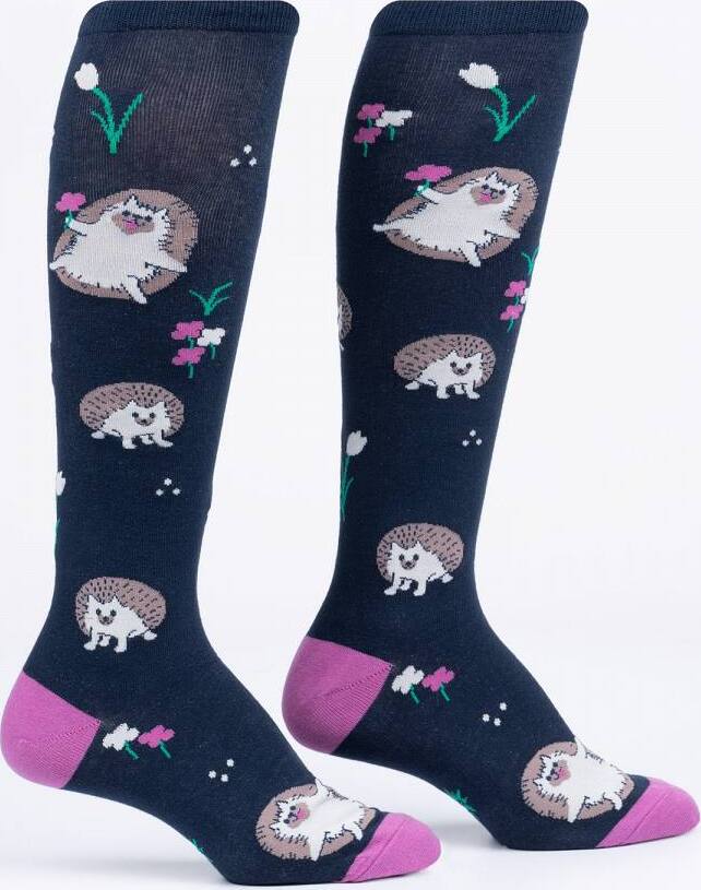 Women's Knee High: Rollin' with my Hedgehog