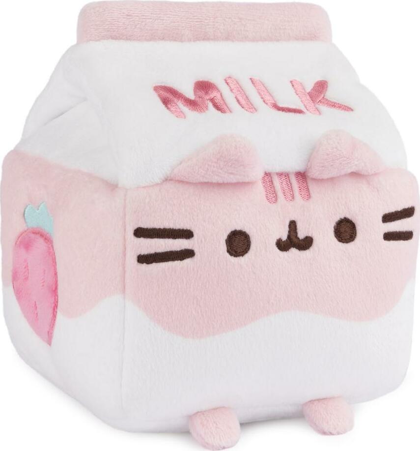 Pusheen Strawberry Milk Sip Plush - 6 in.