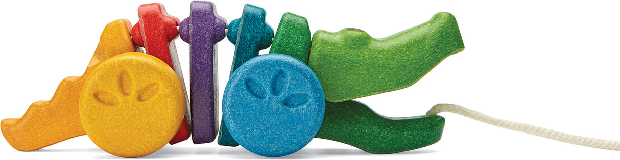 Rainbow Alligator Pull Toy