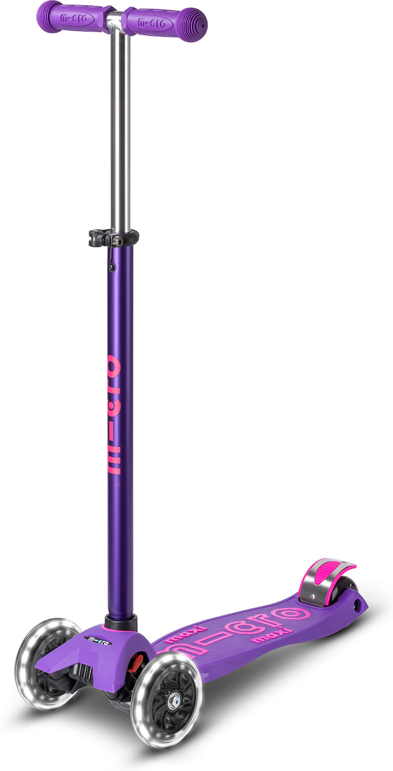 Maxi Deluxe LED Scooter - Purple - Pickup Only