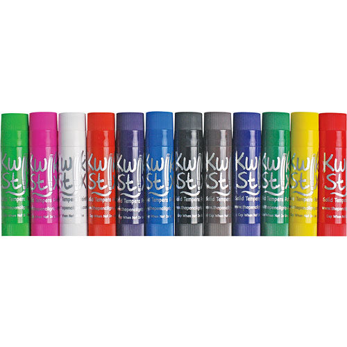 Kwik Stix Tempera Paint Sticks - 12 Classic Colors