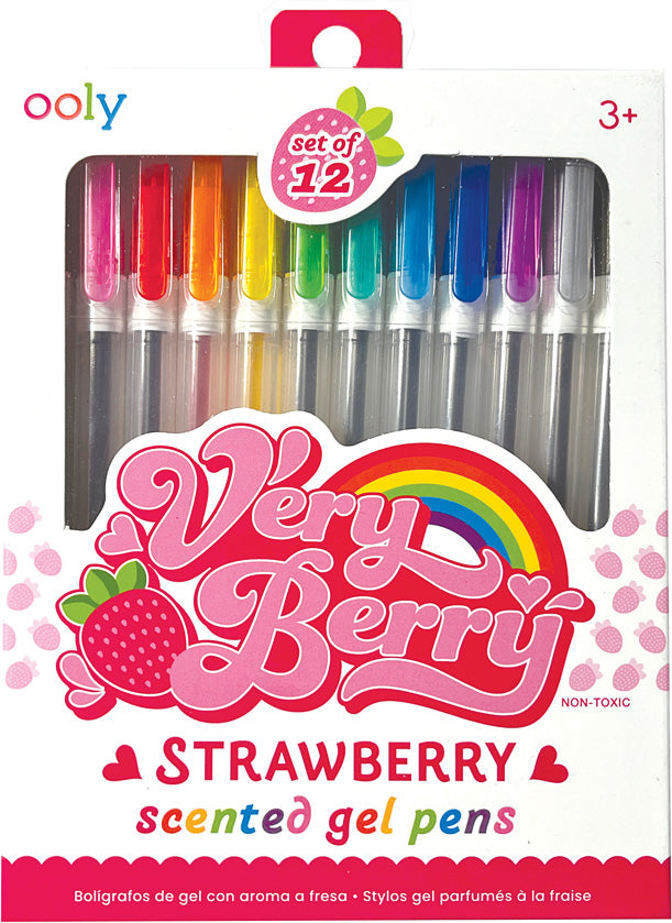Very Berry Strawberry Scented Gel Pens Ooly (International Arrivals)