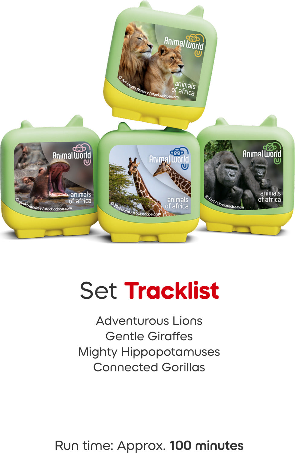 Animal World Animals of Africa Clever Tonies - 4 Pack