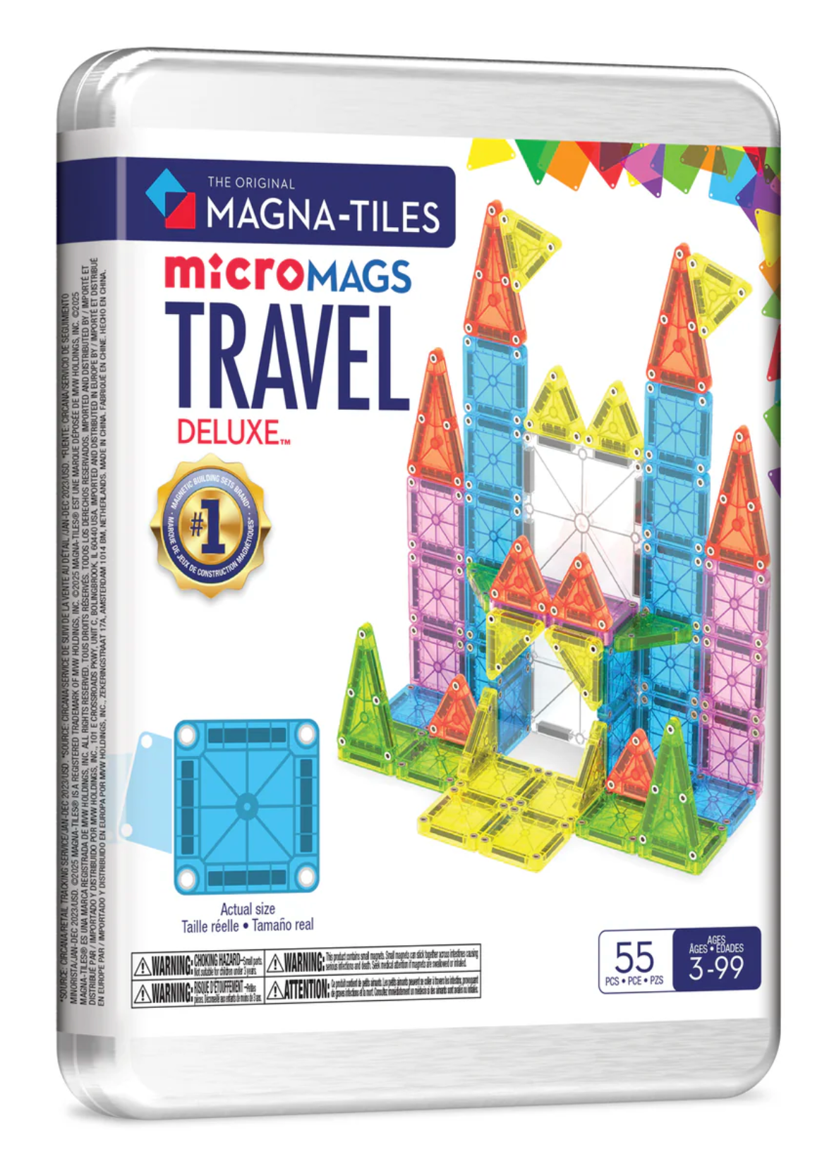 Magna-Tiles Travel Deluxe Set Micro Mags