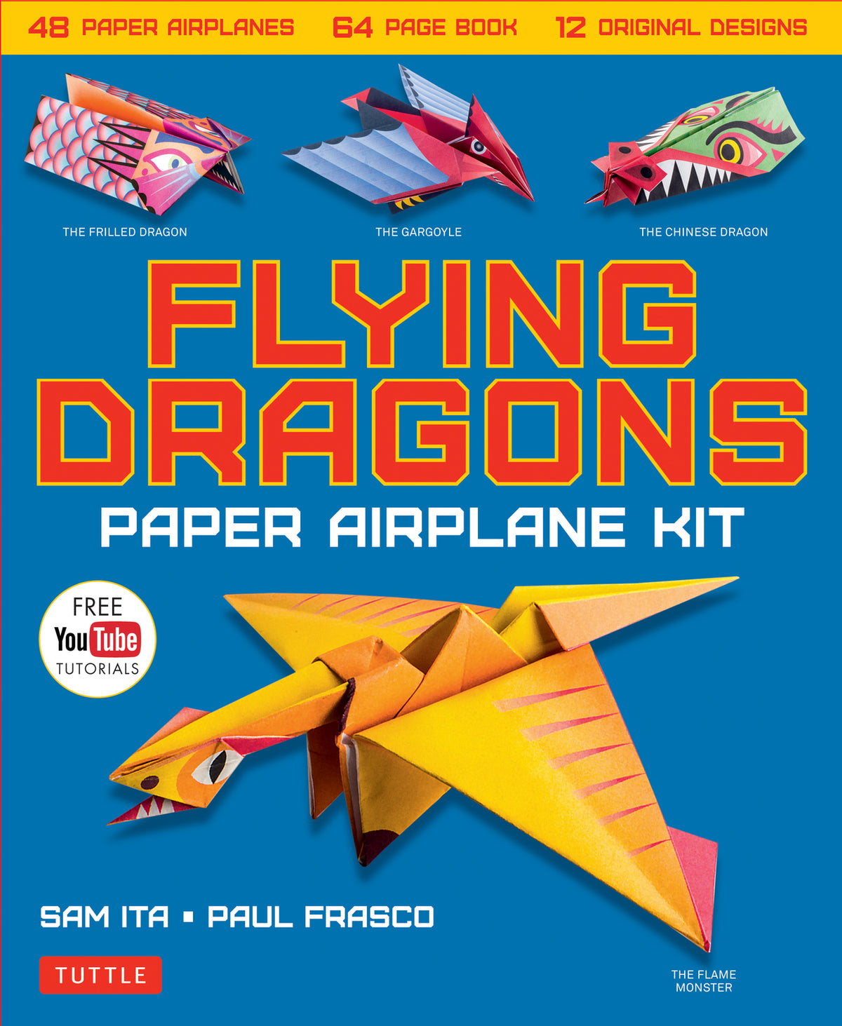 Flying Dragons Paper Airplane Kit Tuttle