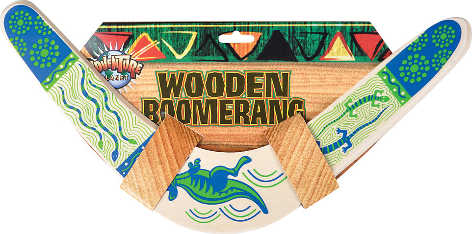 14.5" Wooden Boomerang Toy Network