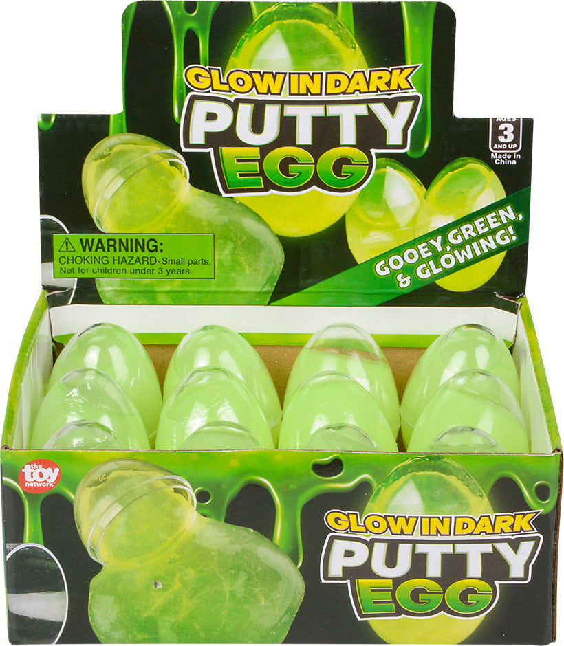 Glow in the Dark Putty Egg Toy Network