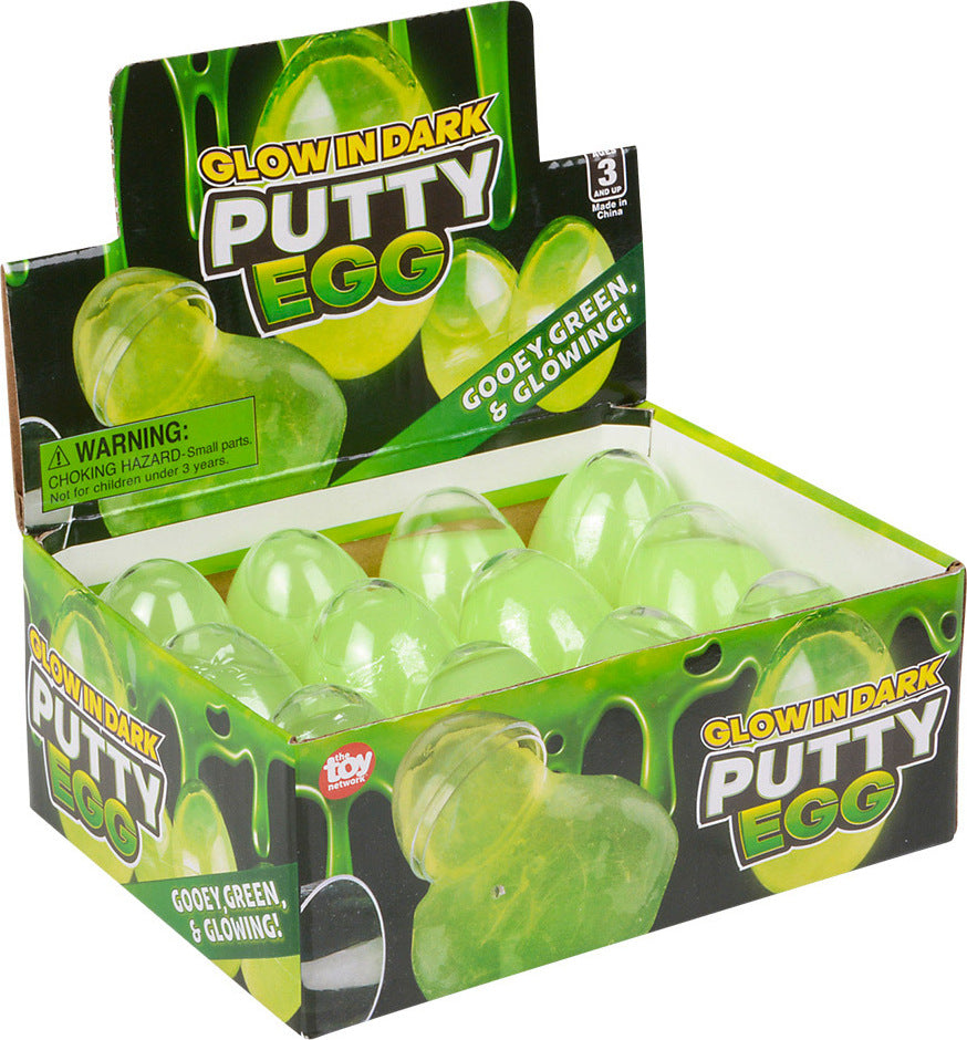 Glow in the Dark Putty Egg Toy Network