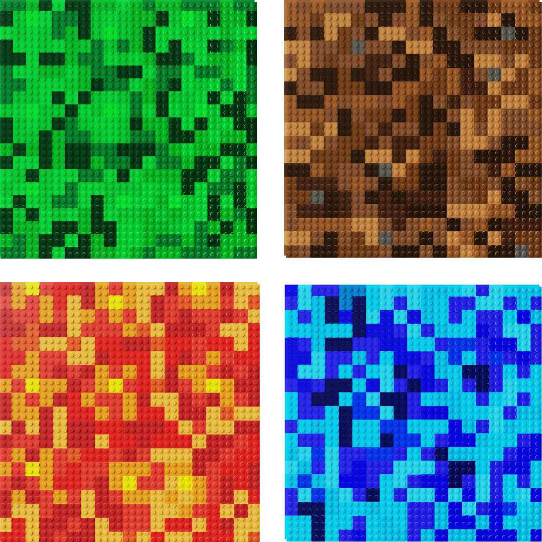 Slab Dream Lab 4pk Mosaic Solids Baseplate