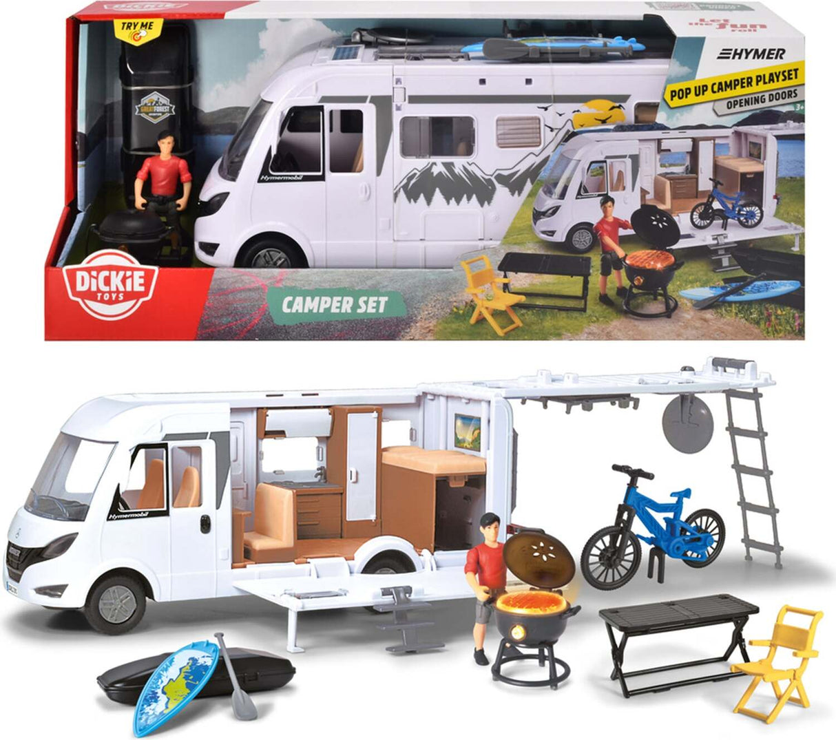 Dickie Toys Camper Set, Try Me