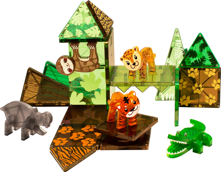 Magna-Tiles Jungle Animals 25 Piece Set Valtech - MagnaTiles