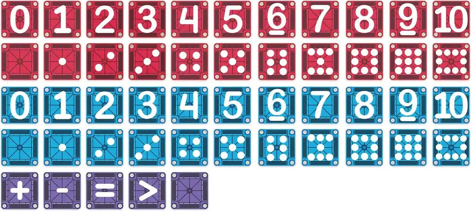 Magna Tiles microMAGS LEARN Numbers