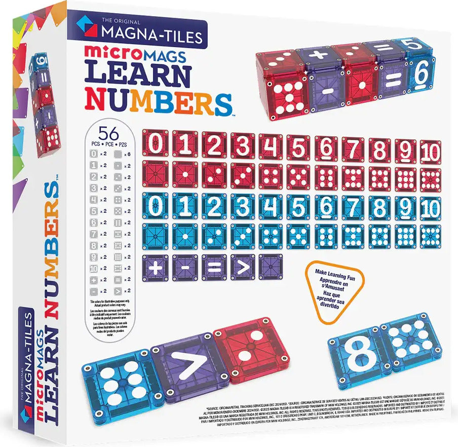 Magna Tiles microMAGS LEARN Numbers