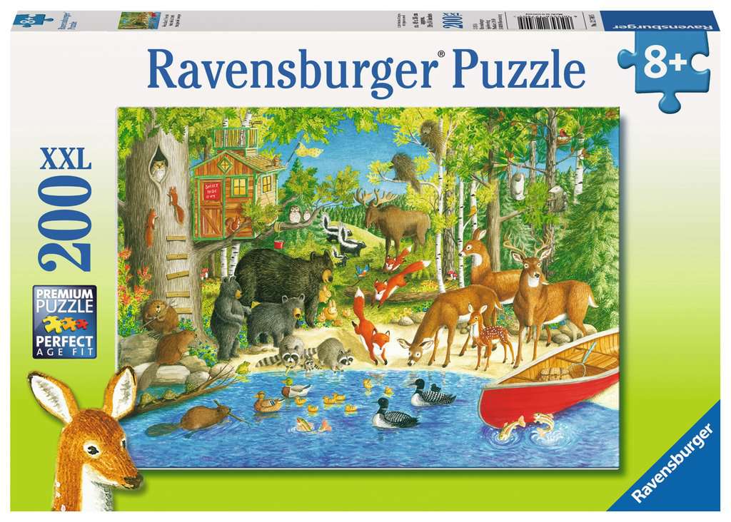 200 Piece Puzzle, Woodland Friends